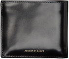 Ernest W. Baker Black Patent Leather Gold Edge Wallet