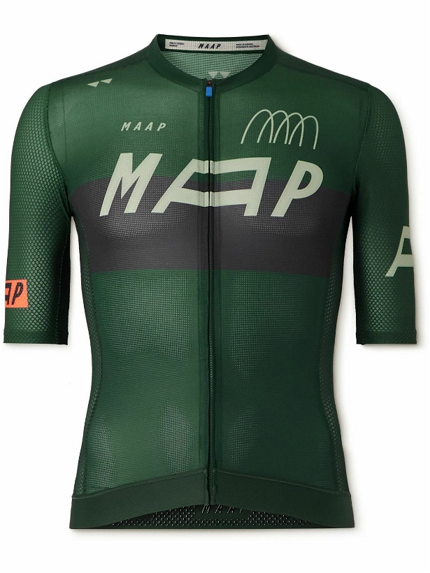 Photo: MAAP - Adapt Pro Air Recycled-Mesh Cycling Jersey - Green
