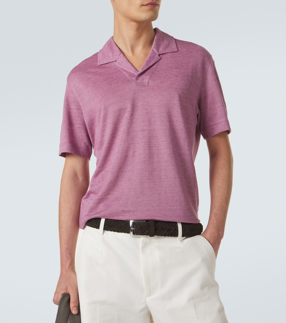 Zegna Linen polo shirt