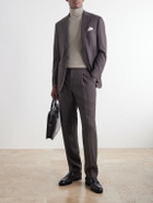 Zegna - Cashmere and Silk-Blend Turtleneck Sweater - Brown