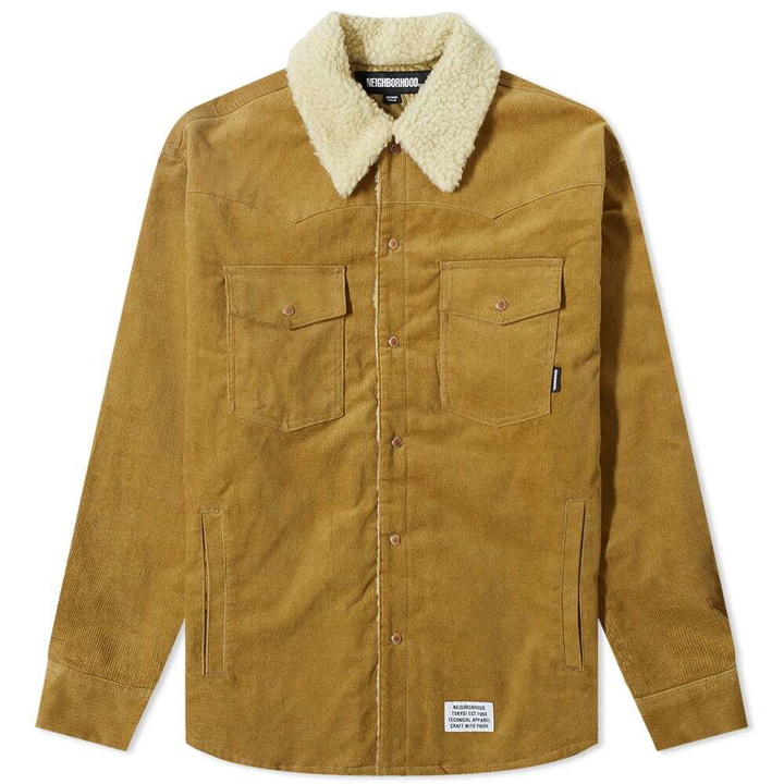 Photo: Neighborhood Men's Cord Western Overshirt in Camel