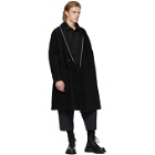 Ziggy Chen Black Shawl Long Coat