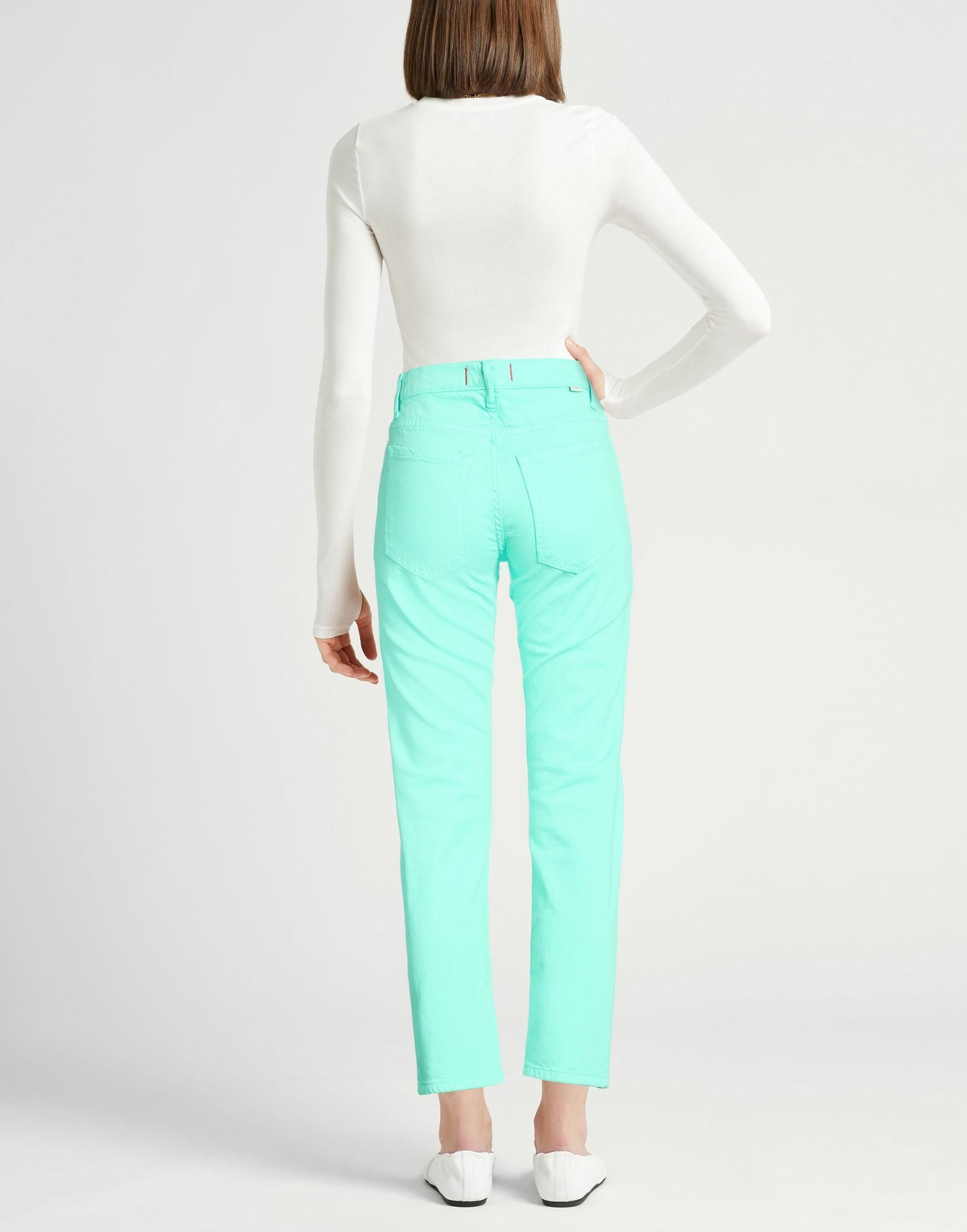Jucca Womens Jeans Light in Green