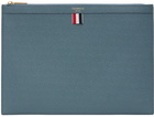 Thom Browne Blue Medium Document Holder