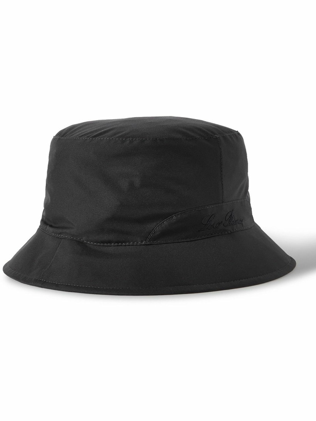 Photo: Loro Piana - Logo-Embroidered Storm System® Shell Bucket Hat - Black