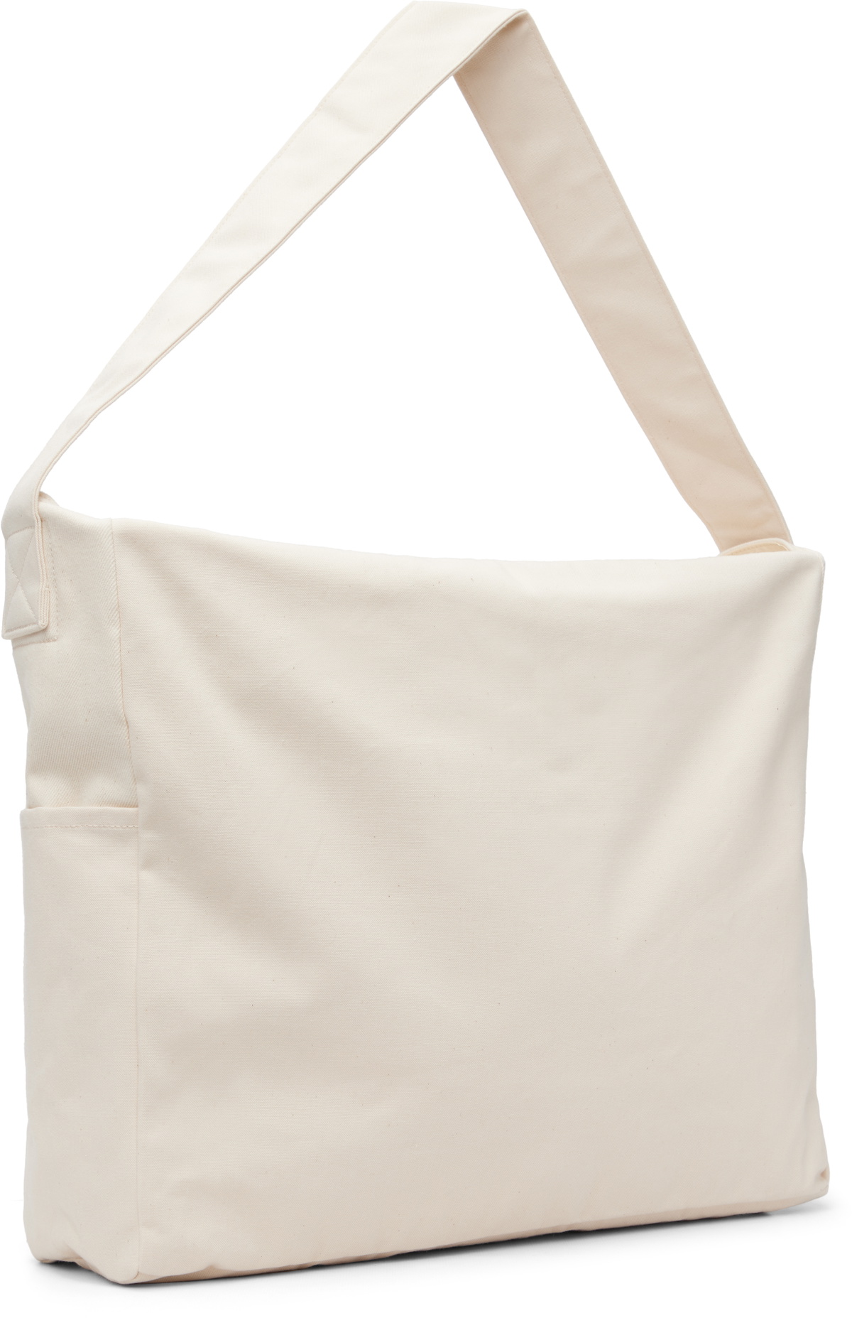 nanamica Off-White Cotton Canvas Shoulder Bag