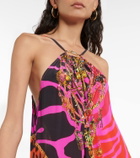 Camilla Giraffe-print silk maxi dress