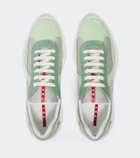 Prada Prada America's Cup leather-trimmed sneakers