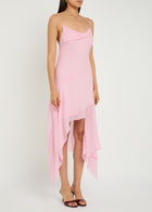 Bec & Bridge Tallis Asymmetric Chiffon Midi Dress Pink
