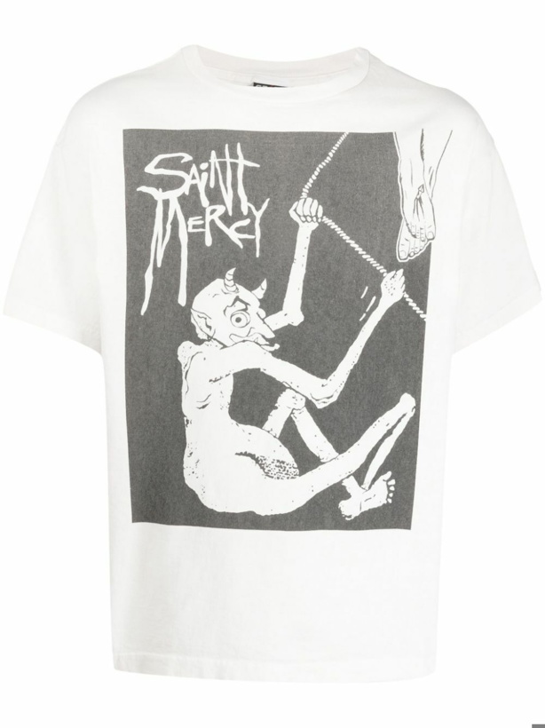 Photo: SAINT MXXXXXX - Printed Cotton T-shirt
