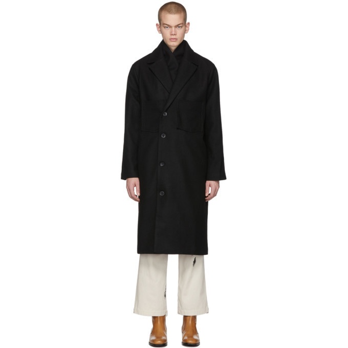 Photo: LHomme Rouge Black Recycled Wool Coat