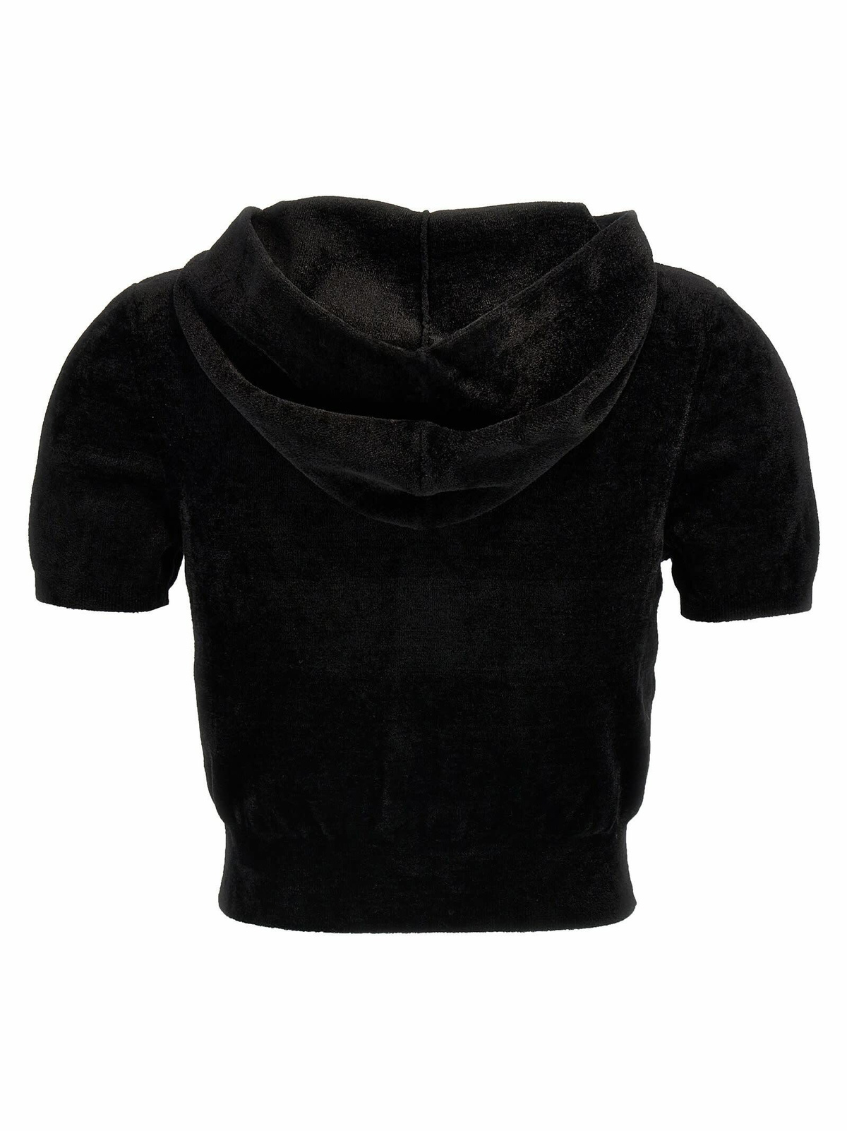 T by Alexander Wang Logo Chenille Cropped Hoodie