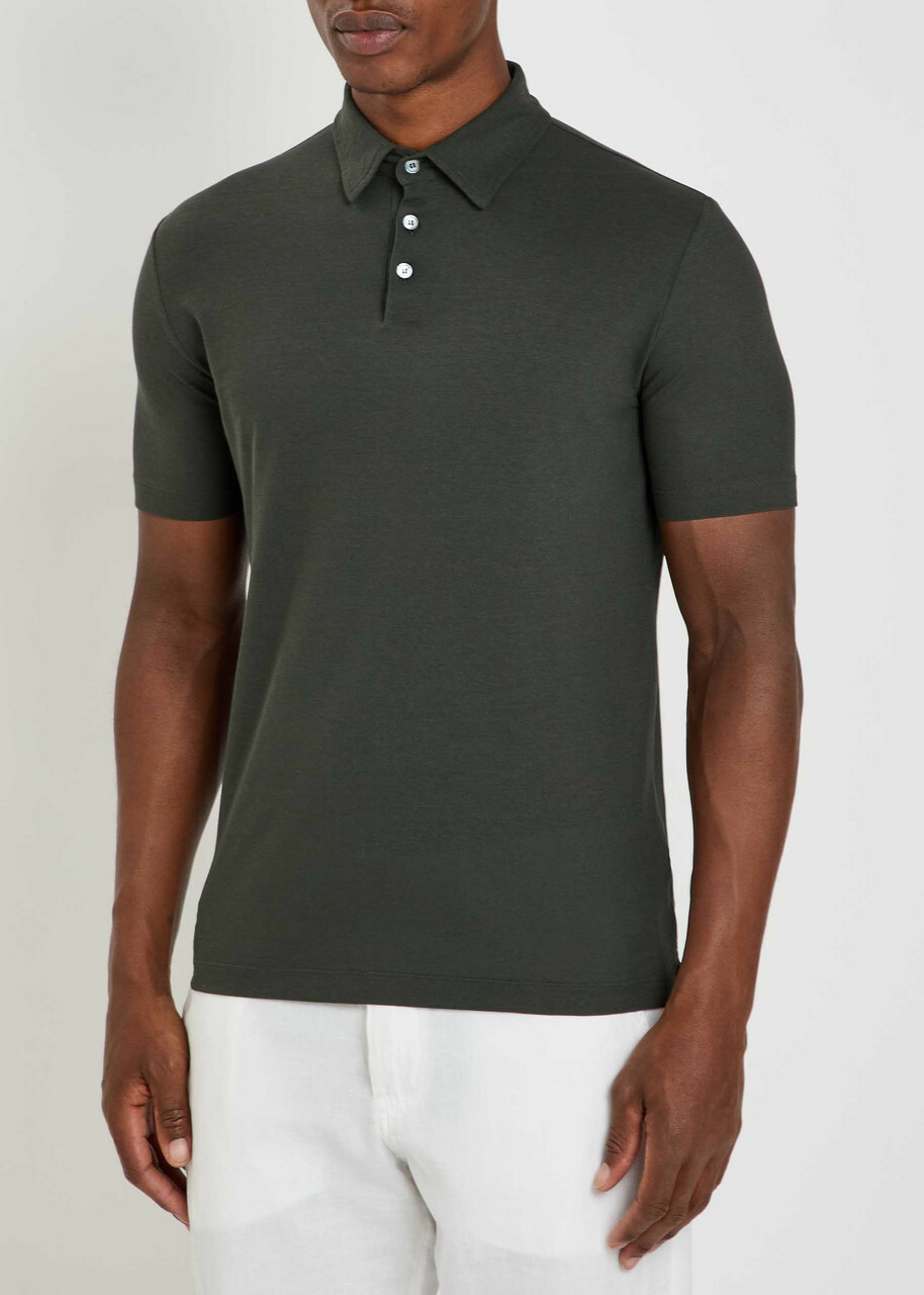 Slowear Cotton Polo Shirt Green