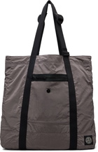 Stone Island Gray 9200012 Coated Nylon Metal ECONYL Tote