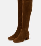 Gianvito Rossi Rolling suede over-the knee boots