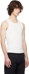 Entire Studios White Rib Tank Top