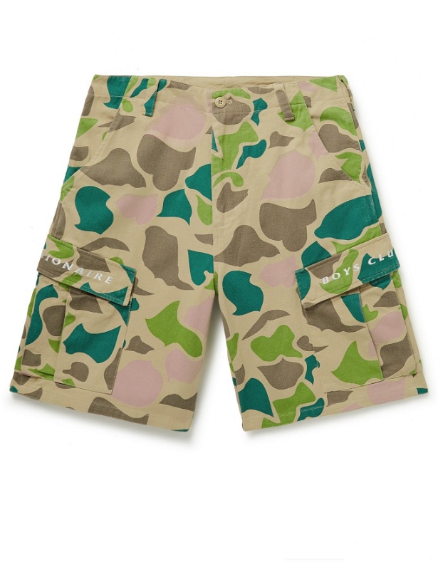 Photo: BILLIONAIRE BOYS CLUB - Logo-Embroidered Camouflage-Print Denim Cargo Shorts - Multi - L