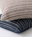 The House of Lyria Cornelius wool and cotton striped cushion
