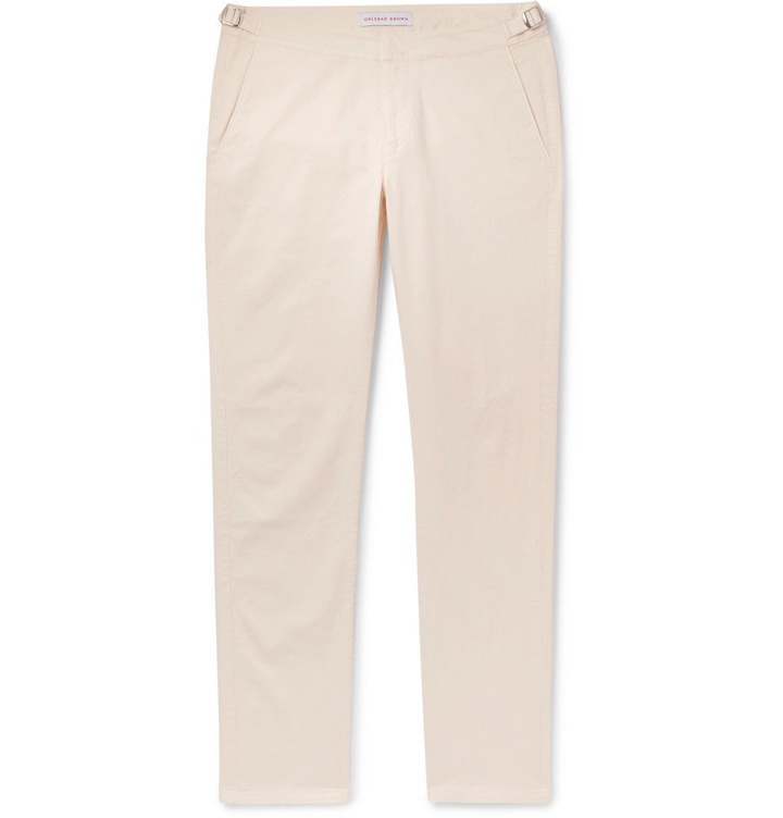 Photo: Orlebar Brown - Campbell Slim-Fit Cotton-Twill Trousers - Cream