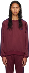 NEEDLES Burgundy Embroidered Sweatshirt