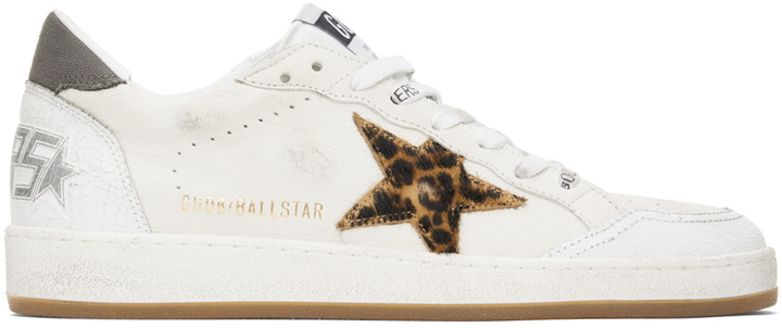 Photo: Golden Goose White Ball Star Sneakers