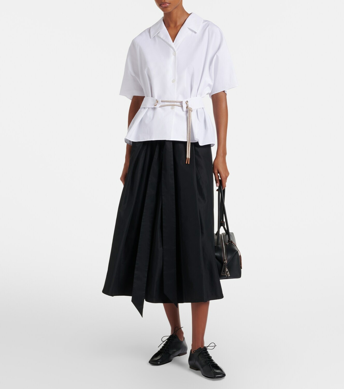 'S Max Mara Carisma belted cotton poplin shirt