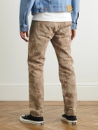 John Elliott - The Daze Straight-Leg Paint-Splattered Jeans - Brown