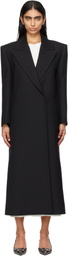 Valentino Black Compact Coat