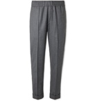 Moncler - Mélange Wool Trousers - Gray