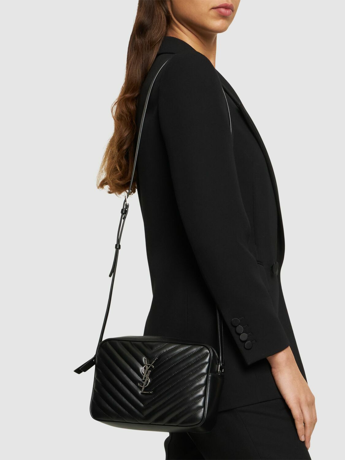 Saint Laurent Lou Camera Bag - Burgundy