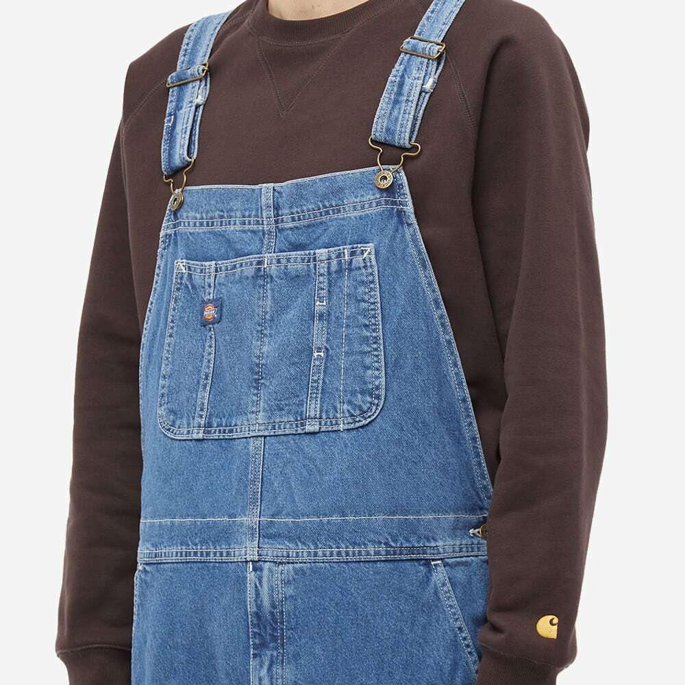 Dickies Men's Classic Denim Bib Overall in Classic Blue