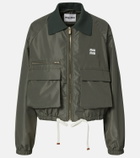 Miu Miu Logo technical blouson jacket