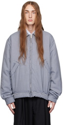 Camiel Fortgens Gray Simple Bomber Jacket