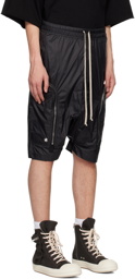 Rick Owens DRKSHDW Black Zip Shorts