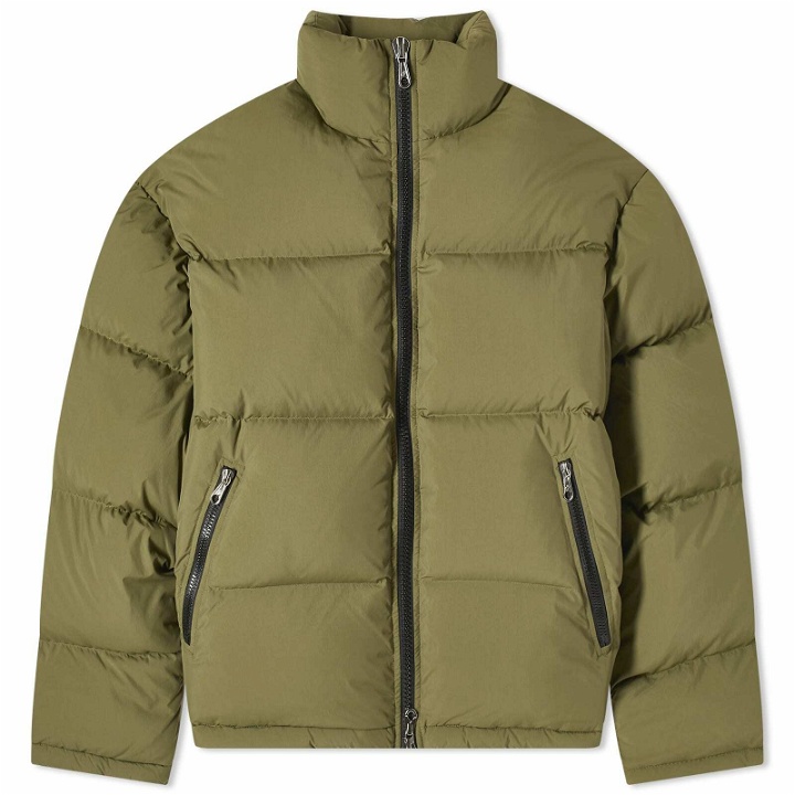 Photo: Cole Buxton Men's Insulated Cropped Puffer Jacket in Khaki