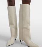 The Attico Lea 65 leather knee-high boots