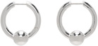All Blues Silver Pearl Earrings