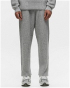 Maison Kitsune Tonal Fox Head Patch Ribbed Jog Pants Grey - Mens - Sweatpants