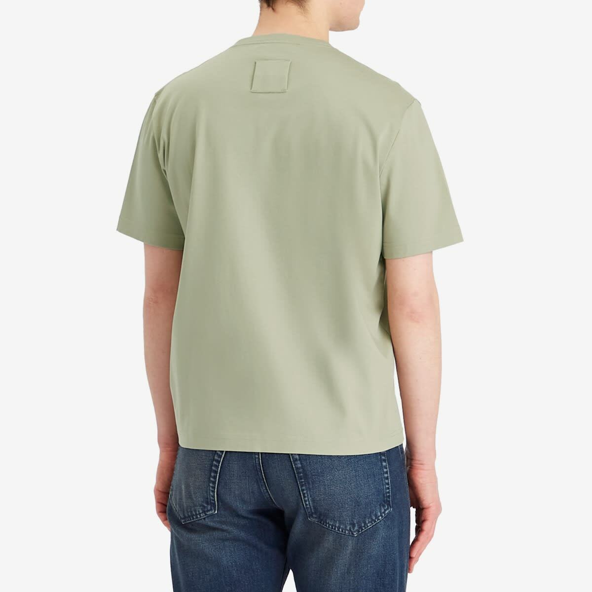 Lanvin Men's Debossed Script Logo T-Shirt in Lin