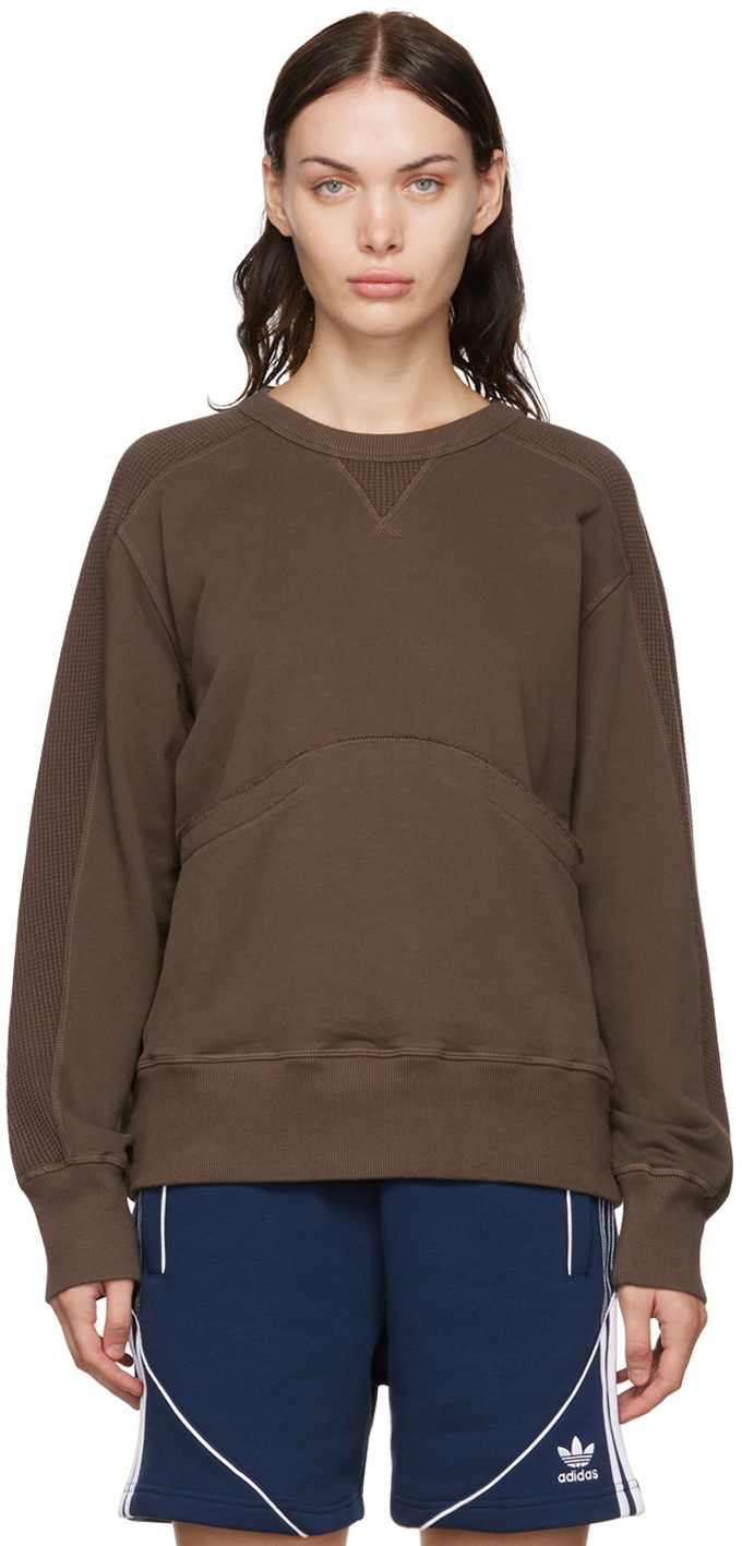 Nicholas Daley Brown Paneled Sweatshirt