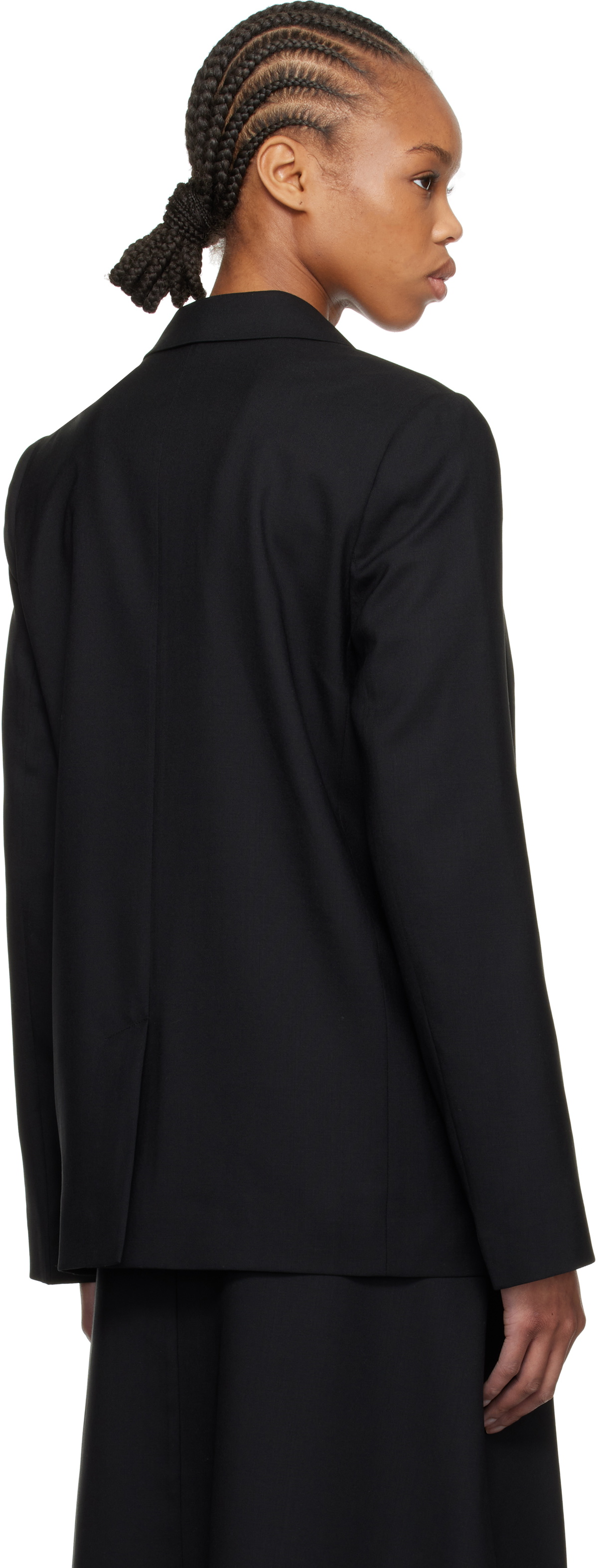Kenzo Black Kenzo Paris Virgin Wool Blazer