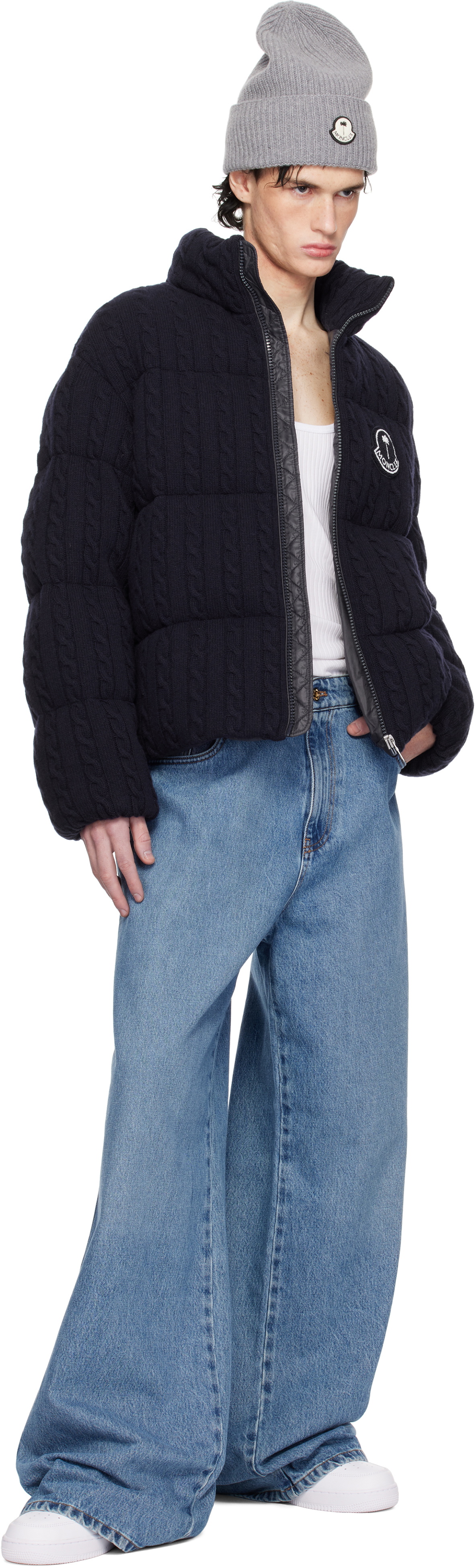 Moncler Genius Moncler x Palm Angels Navy Austru Down Jacket