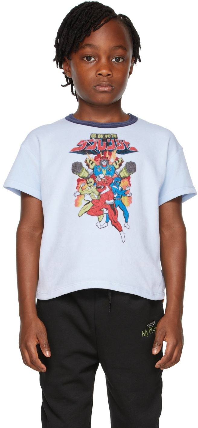 絶対的な信頼 Kids Exclusive SSENSE Doublet Blue T-Shirt Character Anime トップス