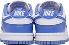 Nike White & Purple Dunk Low Sneakers