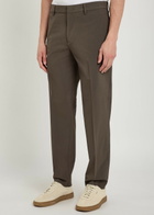 Emporio Armani Slim-leg Woven Trousers Brown