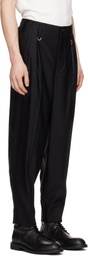 MASTERMIND WORLD Black Summer Wool Trousers