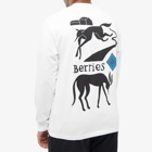 By Parra Men's Long Sleeve The Berry Farm T-Shirt in White