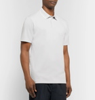 Theory - Standard Contrast-Tipped Cotton-Blend Jersey Polo Shirt - Gray