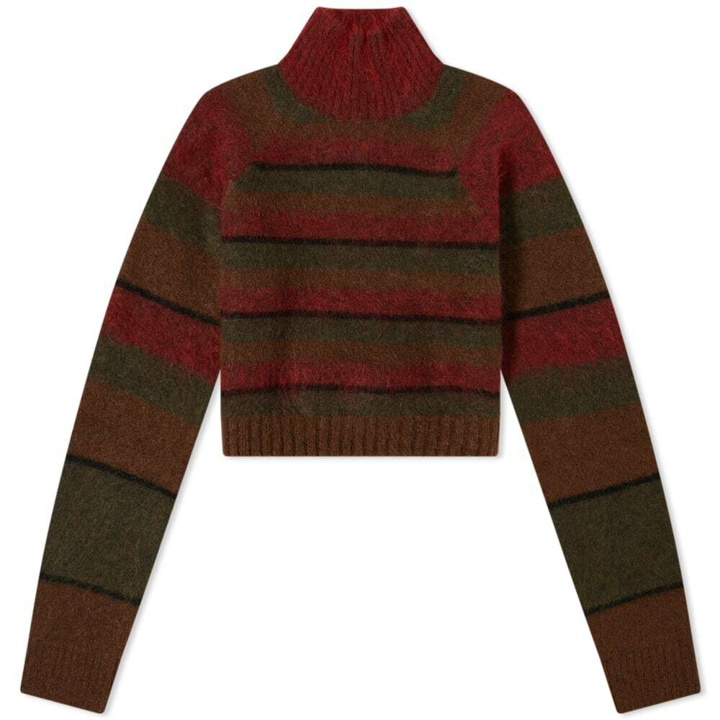 Photo: Danielle Guizio Striped Mohair Cropped Sweater