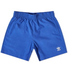 Adidas Men's Ori Solid Short in Semi Lucid Blue/White